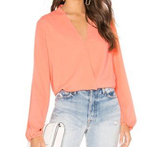 Bobi BLACK Date Night Chiffon Wrap Blouse